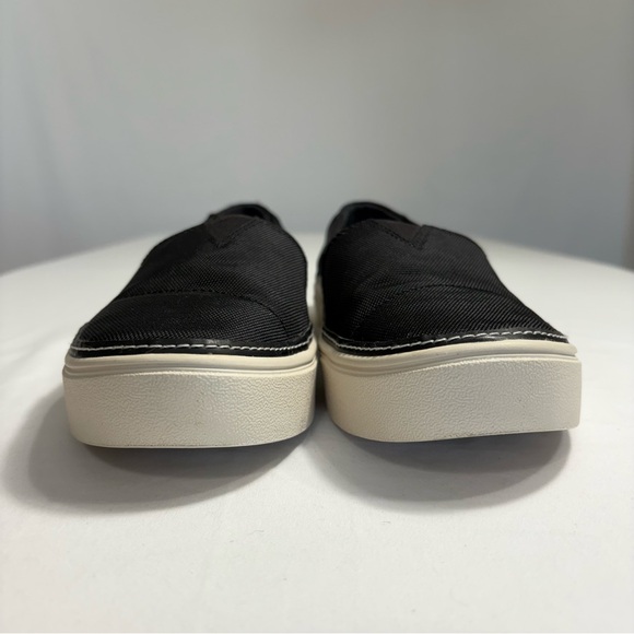 Toms‎ Women's Parker Slip On Sneaker Shoe Texture Fabric Black Size 7.5 - Picture 4 of 11
